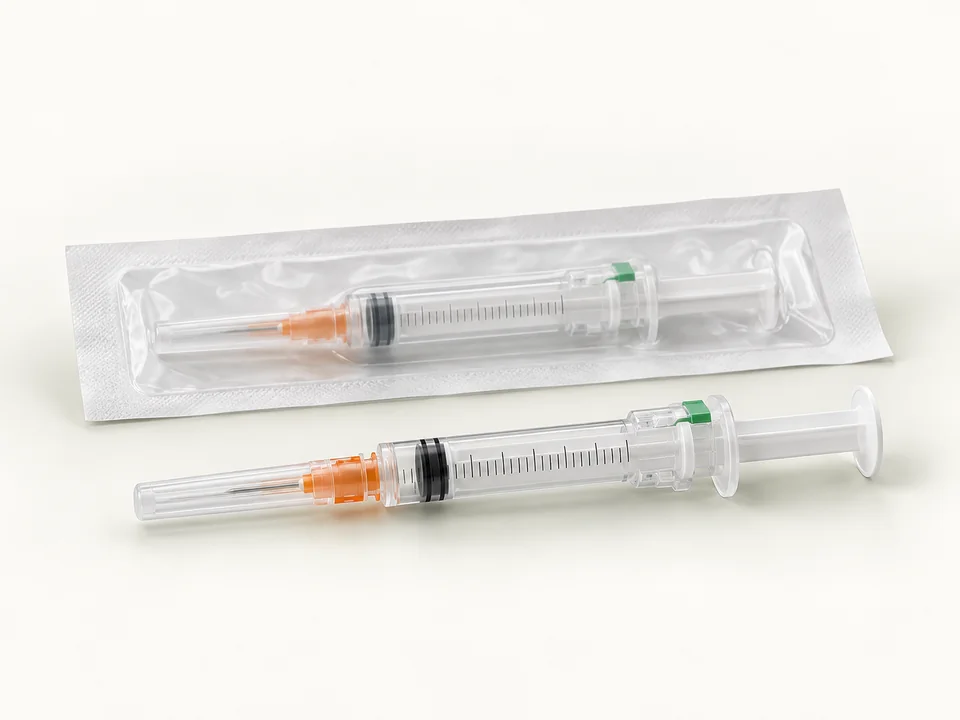 AI-generated generic illustration for Auto-Disable Syringes; representative appearance only, not a supplied product