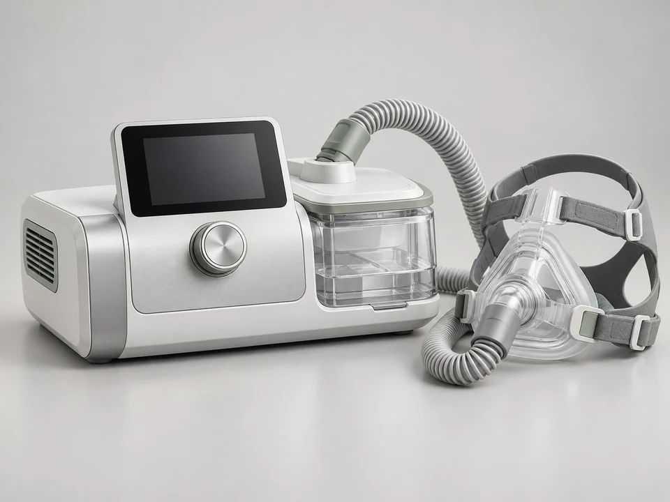 AI-generated generic illustration for Bilevel Non-Invasive Ventilators; representative appearance only, not a supplied product