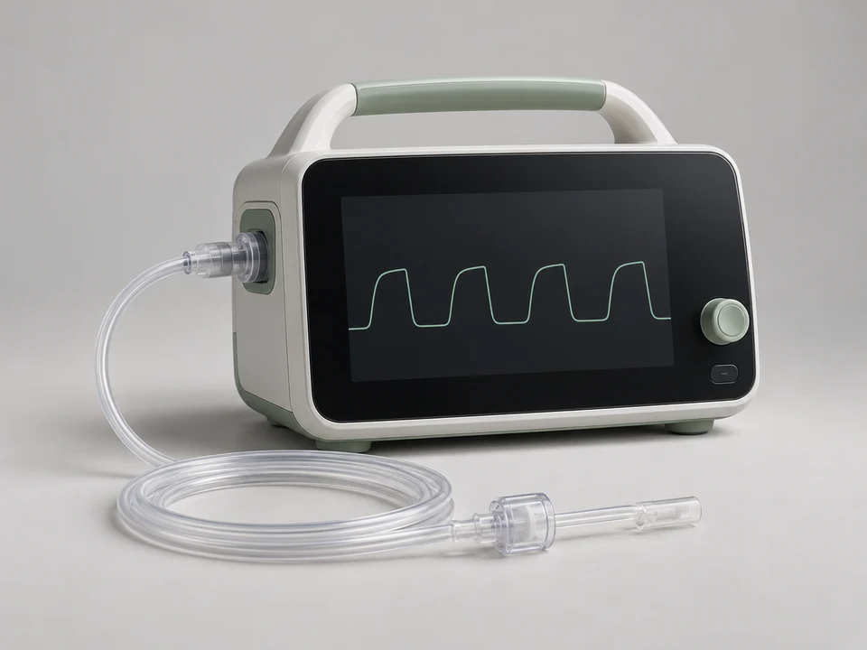 AI-generated generic illustration for Capnography & Respiratory Monitoring Systems; representative appearance only, not a supplied product