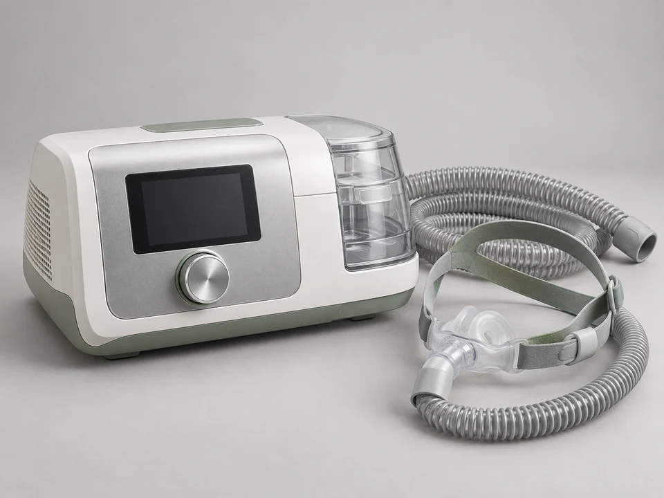 AI-generated generic illustration for CPAP / Auto CPAP Systems; representative appearance only, not a supplied product