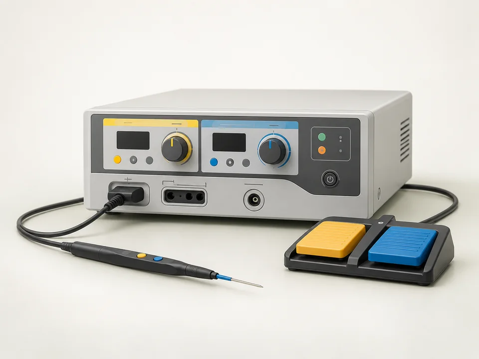 AI-generated generic illustration for Electrosurgical Units / Diathermy Systems; representative appearance only, not a supplied product