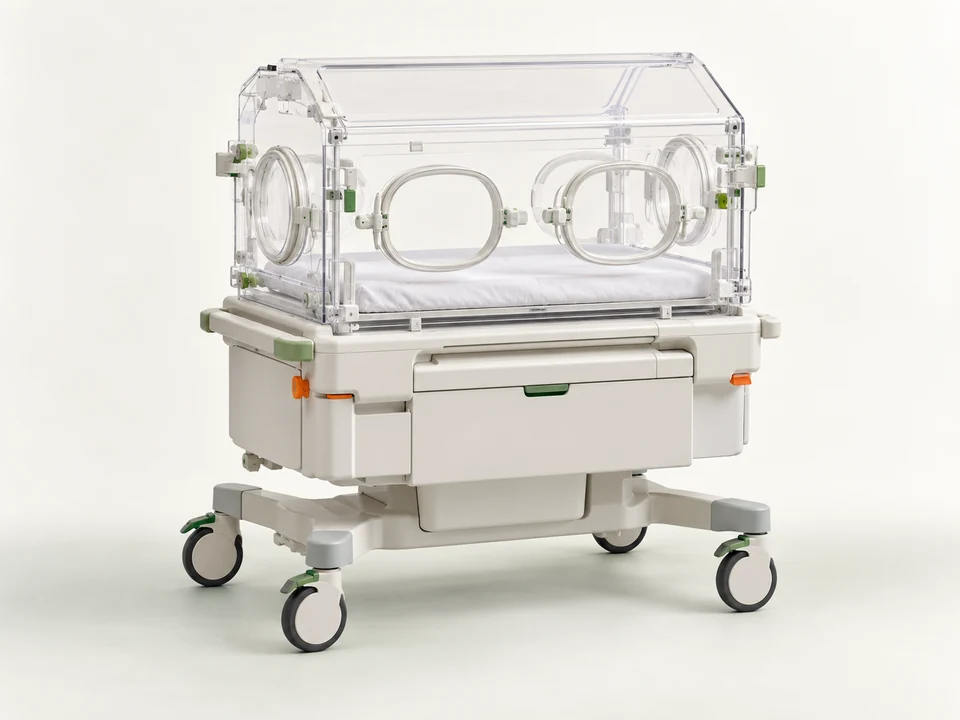 AI-generated generic illustration for Neonatal Incubators; representative appearance only, not a supplied product