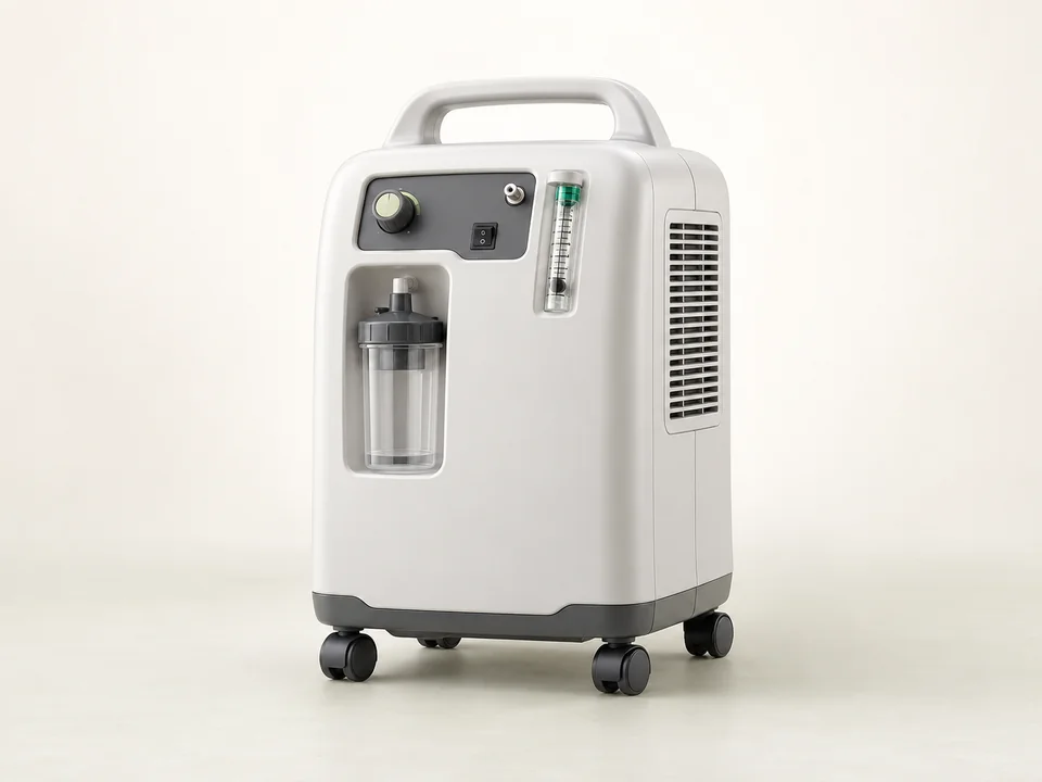 AI-generated generic illustration for Oxygen Concentrators; representative appearance only, not a supplied product
