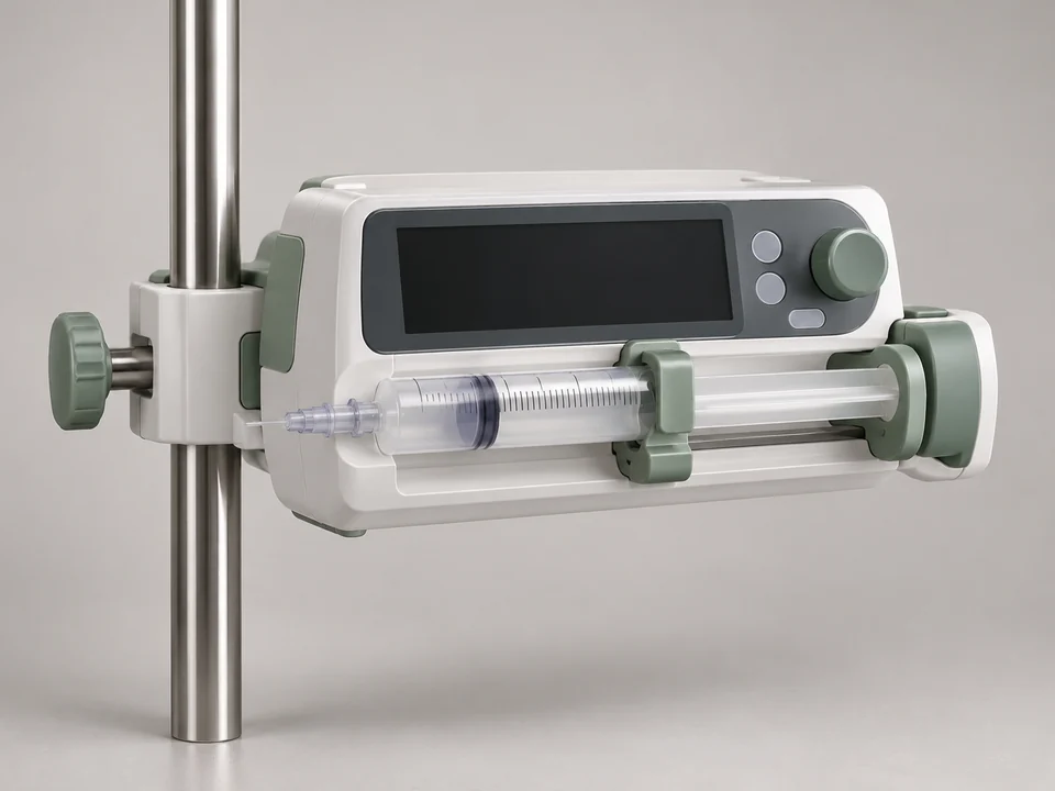 AI-generated generic illustration for Syringe Pumps; representative appearance only, not a supplied product